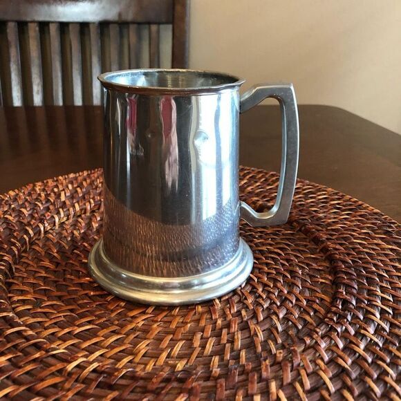 VINTAGE Leonard Eales of Sheffield English Pewter Beer Tankard. Not Monogrammed - Picture 2 of 15